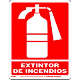 Se Al De Poliestireno Extintor De Incendios X Cm Ferreter A Epa