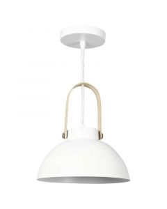 Lámpara colgante toke blanco madera