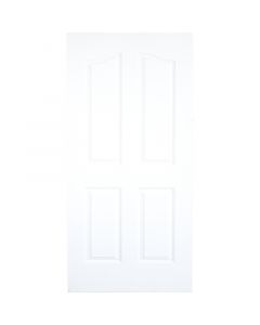 Puerta 4 paneles blanca de 90 x 210 cm