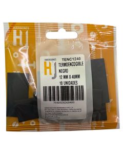 Termoencogible 12 x 40 mm negro