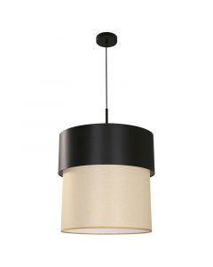 Lámpara colgante moderna negro1 luz e27 33664-2