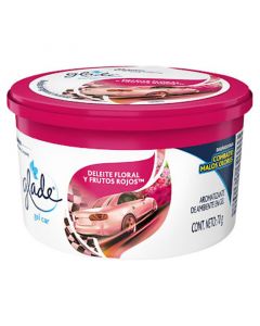 Ambientador para vehículos aroma floral en gel Glade