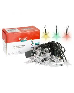 Luces navideñas led estrellas multicolor 4,5 m