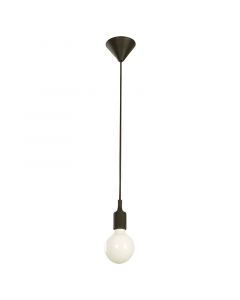Lámpara colgante negra 1 luz (bombillo se vende por separado)