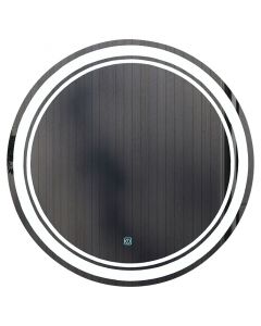 Espejo circular led 70x70 cm borde escarchado 13.000k