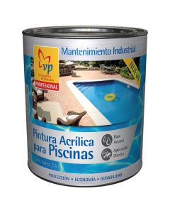 Pintura piscinas acrílica azul brillante VP 1 gal