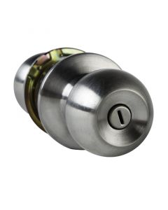 Cerradura pomo bola plata sin llave 60 mm Tezza