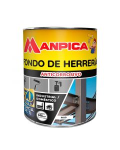 Fondo anticorrosivo rojo Manpica ¼ gal