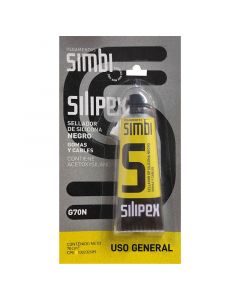 Silicón sellador para cables negro SiliPex Simbi 70 ml