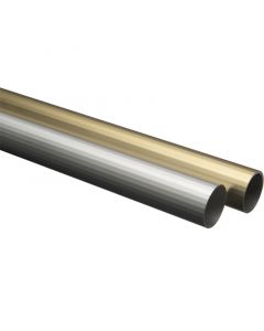 Tubo redondo de aluminio natural de 10mm x 1m tauro 1pza.