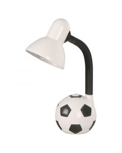 Lámpara de mesa 1 luz balón fútbol blanca e27
