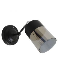 Lámpara led de pared negro 1 luz E27 40 W