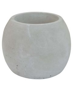 Maceta Pitiguey de concreto para piso 15 cm gris concreto