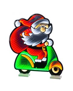 ADORNO SANTA EN SCOOTER INFINITY LED 39.88 CM