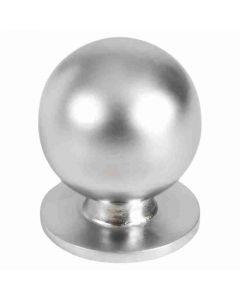 Tirador pomo esfera metalico con base 24mm
