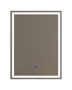 ESPEJO LED RECTANGULAR 80 X 60 CM SENSOR DE MOVIMIENTO LUZ FRÍA DIMEABLE