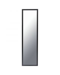 Espejo con marco color negro 120x30cm