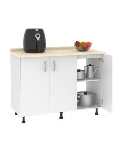 Módulo base de cocina blanco 1,2 m