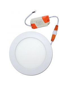 Lámpara led redonda para empotrar 9 W luz fría