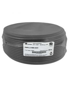 Cable THW 8 AWG negro rollo 50 m