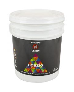 Pintura blanco nieve mate Spazio Cebra clase A cuñete 4 gal