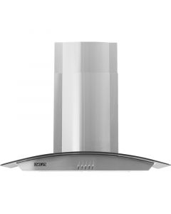 Extractor de cocina tipo campana 76 cm acero