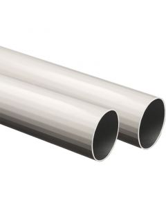 Tubo redondo de aluminio blanco de 19mm x 2m tauro 1pza.