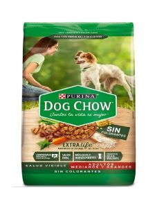 Alimento perros dog chow sin color adultos-mediados y grande