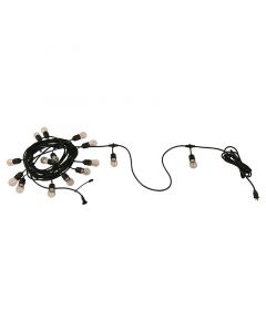 Serie de luces LED luz cálida 10 m 15 luces IP65 UL General Lighting