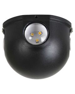 Aplique led bola 4l 15w, luz cálida, color negro