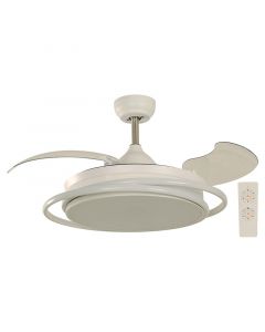 Ventilador de techo LED 42" CCT 3 aspas plegables blanco Designers