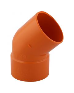 Codo 45° PVC sanitario reforzado 50 mm (CxE)