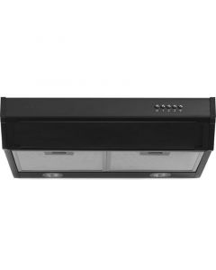 Extractor de cocina horizontal 60 cm negro