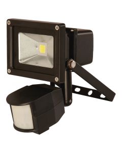 Reflector negro exterior led 10 W con sensor de movimiento luz neutra General Lighting