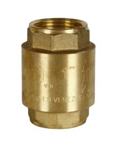 Válvula check cobre presión máxima 300 PSI 1"