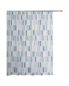 Set cortina de baño peva estampado 183x183 cm incluye 14 ganchos plásticos