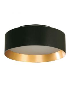 Lámpara led sobreponer moderno negro y dorado 15 W 3.000/4.000/6.500 K 24258-2