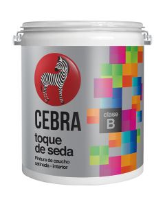 Pintura verde satinado Cebra Toque de Seda clase B 1 gal