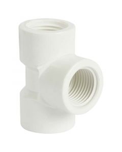 Tee roscada PVC ½"