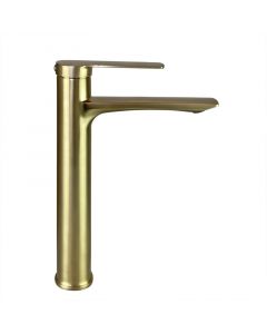 Grifo lavamanos alto zinc oro mate MA Faucet