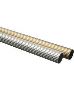 Tubo redondo acanalado de aluminio oro de 13mm x 2m tauro