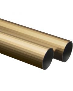 Tubo redondo de aluminio oro de 19mm x 1,5m tauro 1pza.