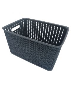 CANASTA ORGANIZADORA 5 LITROS NEGRO MATE 25,5 CM