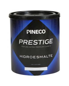 Hidroesmalte negro fumo satinado Prestige Pineco clase A ¼ gal