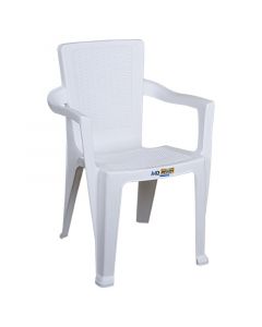 Silla Infinity con brazos blanca