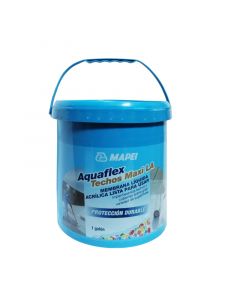 Recubrimiento acrílico impermeabilizante para techos Aquaflex gris 1 gal