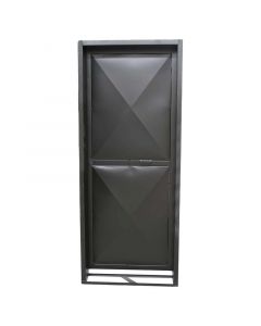 Puerta diamante marco lamina izquierda con pasador 80 cm