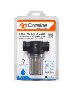 Filtro 1/2" malla de acero inoxidable tubería entrada de agua Exceline