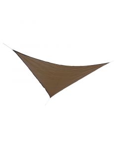 Toldo vela triangular 4,9 x 4,9 x 4,9 m beige