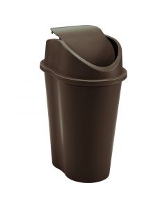 Papelera plástica vaivén wengué 10 litros RIMAX